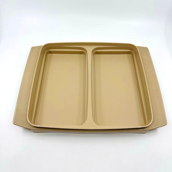 Tupperware Tan/White Clear Egg Storage/Deviled Egg Carrier, VTG 723 *No Egg Tray - Picture 3 of 6